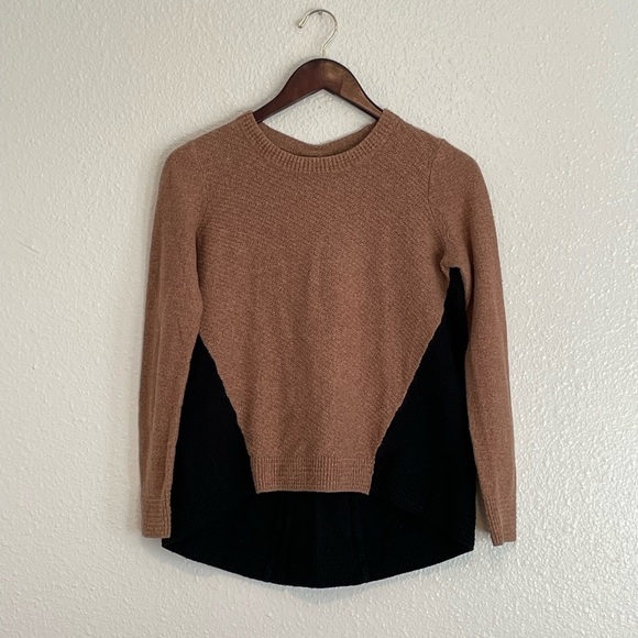 Madewell Back Zip Color Block Sweater XS - Picture 2 of 8
